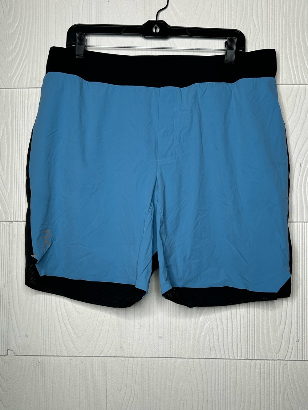 On Running Men’s Athletic Shorts - Light Blue and Black